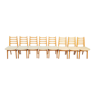 Set of 8 mid century dining table chairs vintage