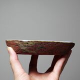 Cendrier céramique artisanale et verre fondu vintage Pieter Groeneveldt