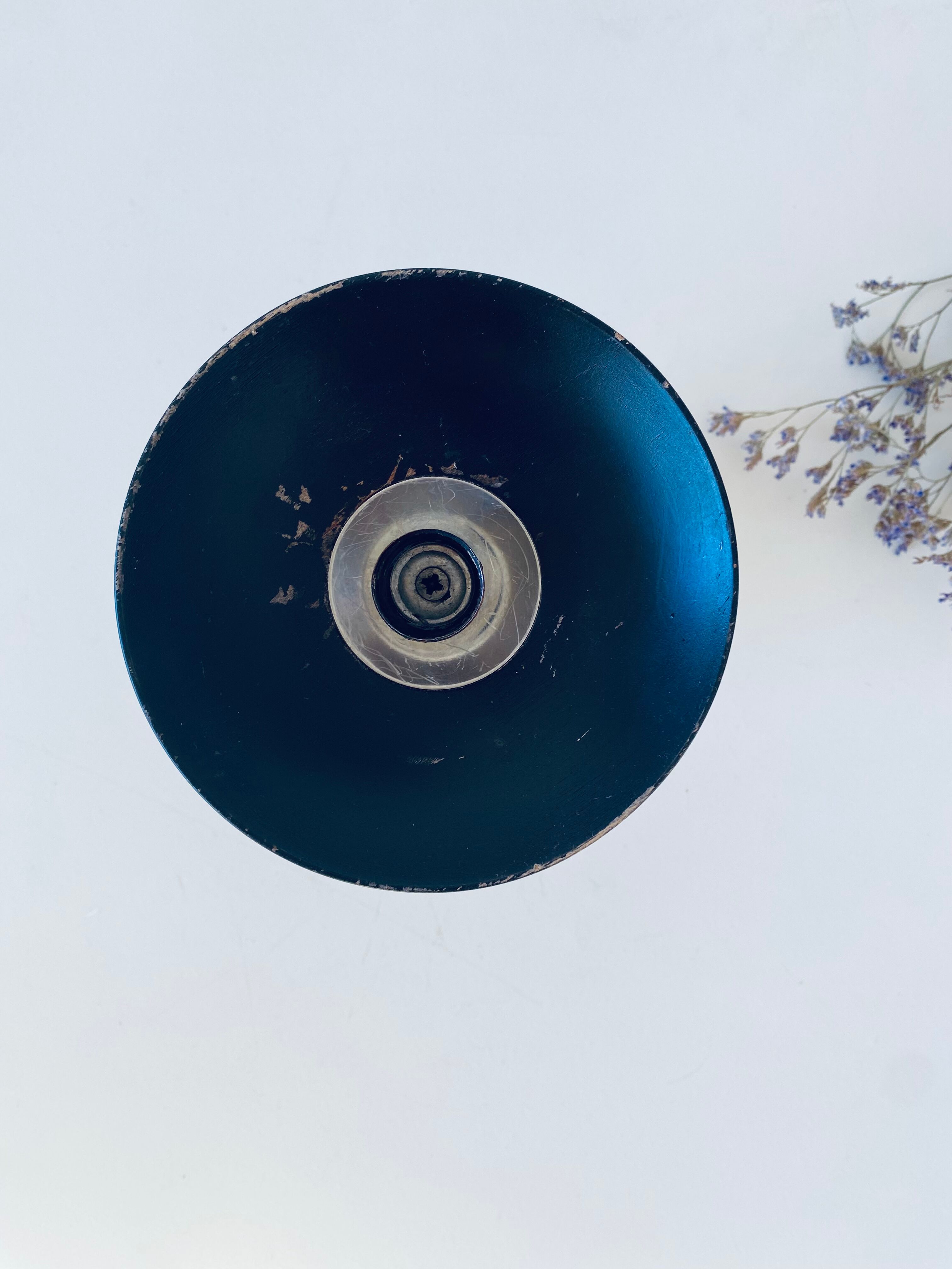 Scandinavian style wooden candle holder