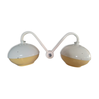 Luminaire double boule année 60 de marque clairitex