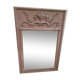 Louis XVI style trumeau mirror in patinated wood