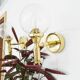 Wila wall lights set 1970s, wall lamps gold glass, indirect lighting