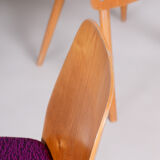 Mid Century Modern Dining chairs, designed by František Jirák for Tatra Nábytok
