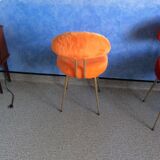 Old armchair moumoute orange