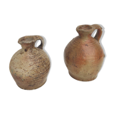 Set of two small sandstone pitchers
