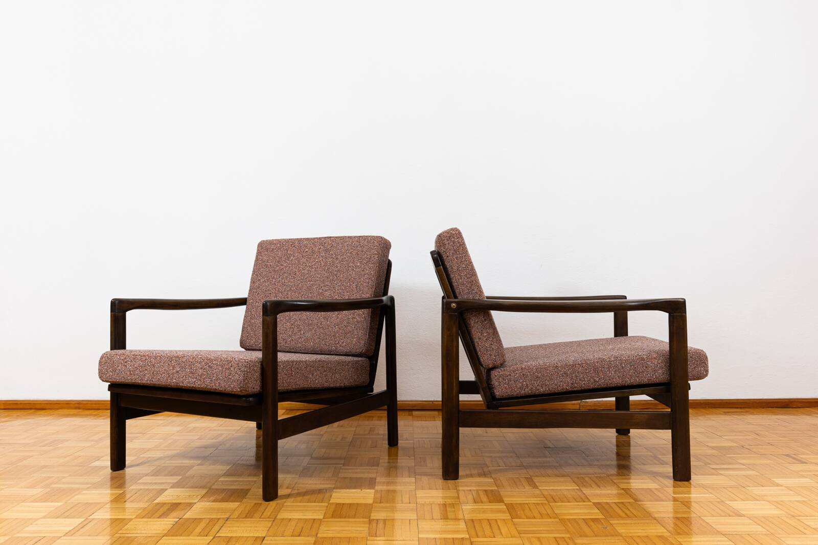 Mid Century Armchairs By Zenon Bączyk, 1960's, Set Of 2