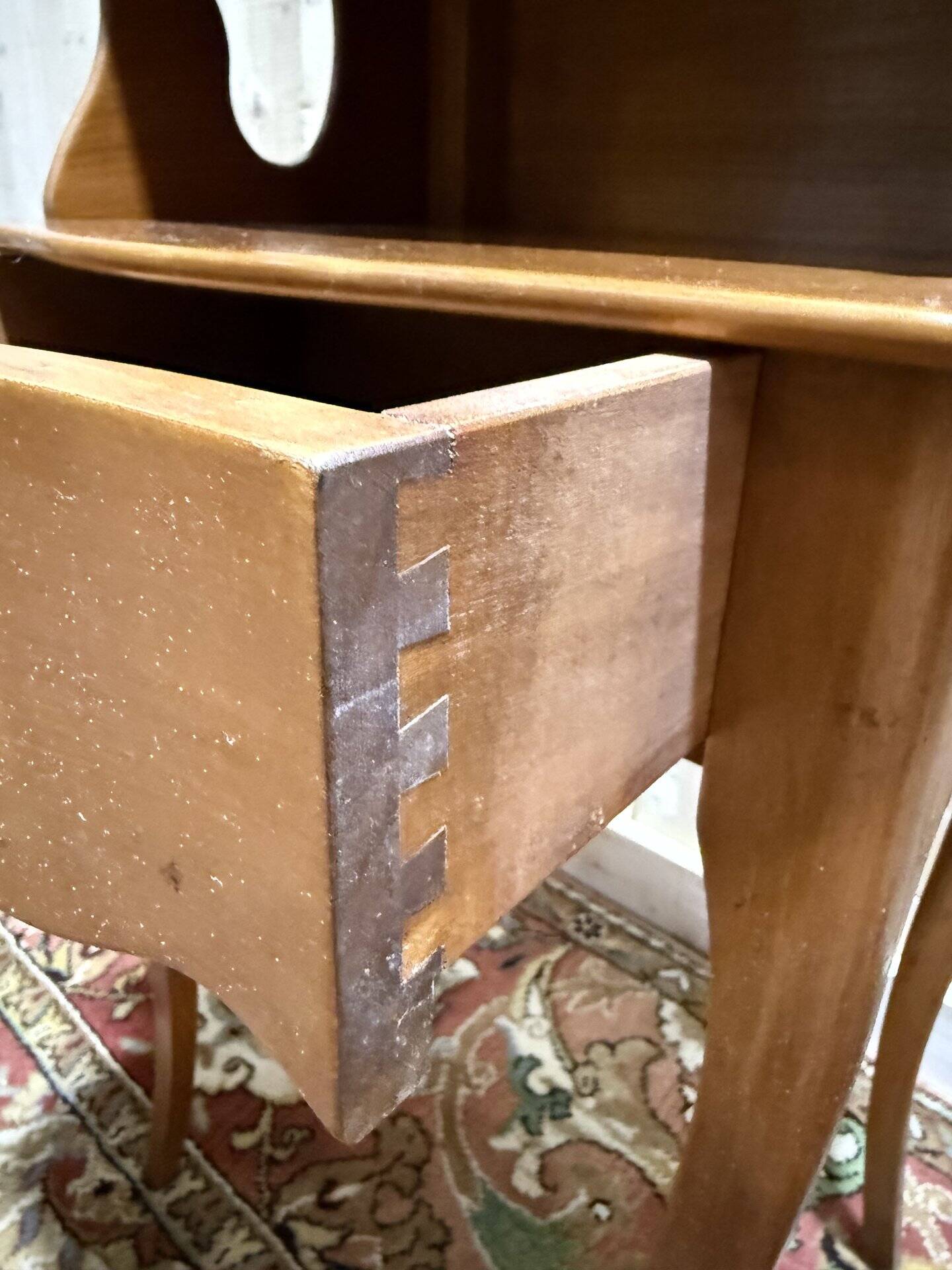 Pair of Louis XV style cherrywood bedside tables
