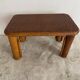 Vintage low rattan stool