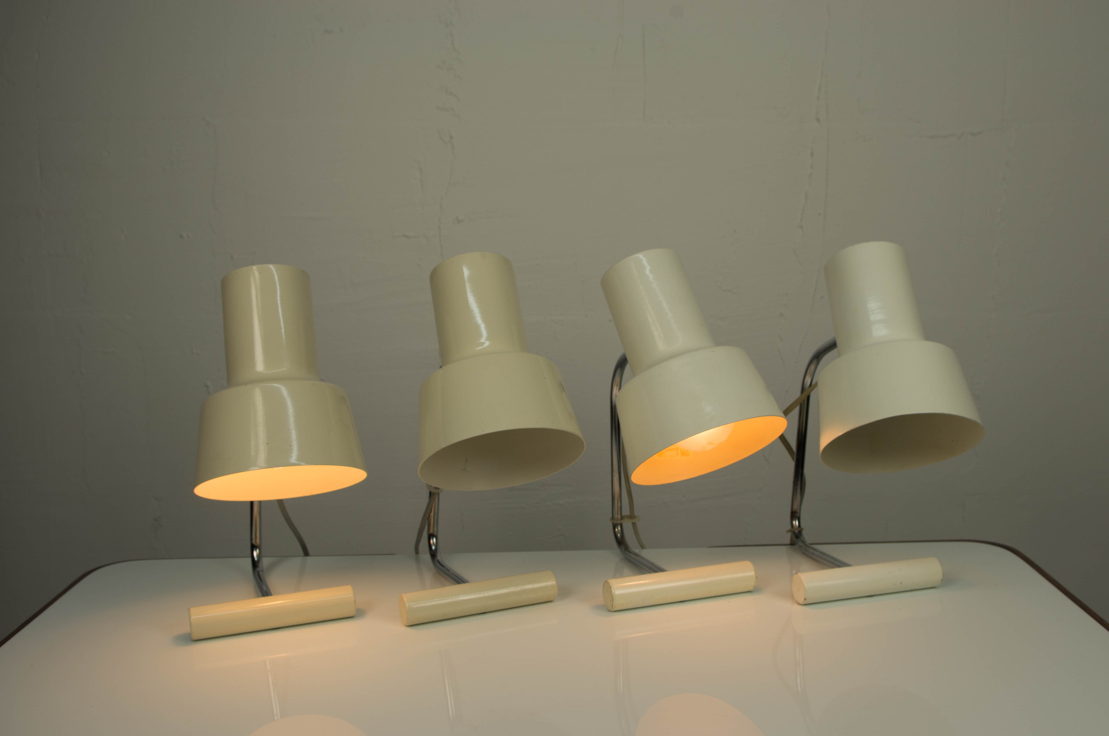 Lampes de table de Josef Hurka pour Napako, 1970