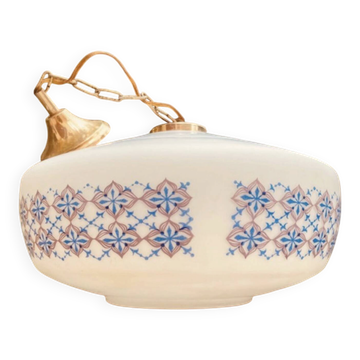 Suspension en opaline verre de lait