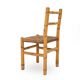 Chaises vintage en rotin et paille tissée, années 1960, lot de 4