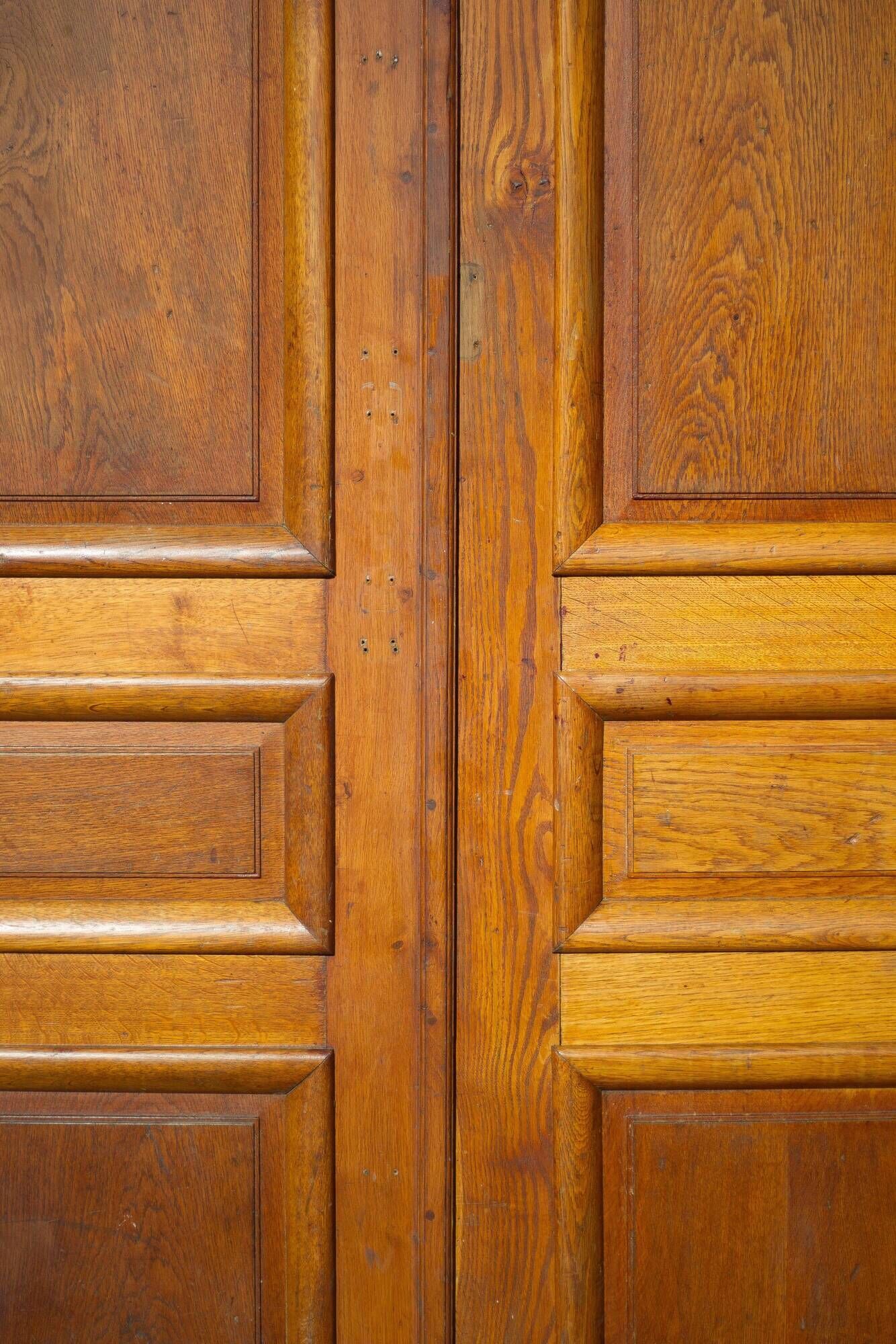 Double old door, old wooden door, large vintage door