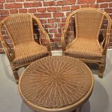 Rattan garden furniture