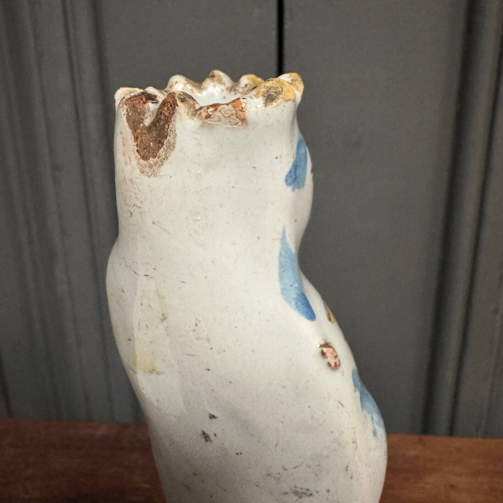 Virgin giving birth to Child in Nevers earthenware, 18th century