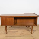 Bureau vintage Boomerang en teck par Peter Løvig Nielsen, Danemark, 1970