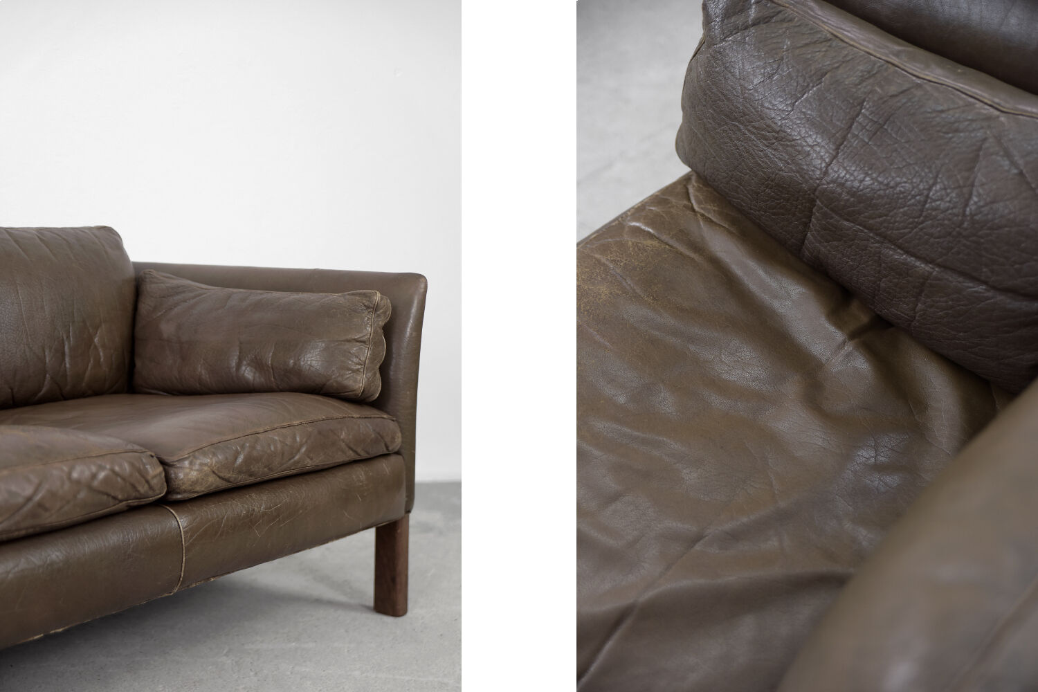 Mid-Century Modern Vintage Leather Cromwell Sofa by Arne Norell, 1960s