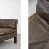 Mid-Century Modern Vintage Leather Cromwell Sofa by Arne Norell, 1960s