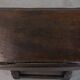 Antique English drop-leaf joint stool made of oak from the 18th century