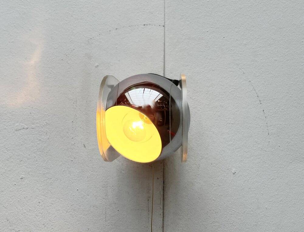 German wall lamps model 540 from the mid-century space age in the style of Gino Sarfatti, 1960s, set of 2.