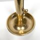 Solid brass candle holder with pusher