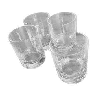 4 glasses Baccarat Ti-Punch