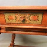 19th-century painted wooden changing table