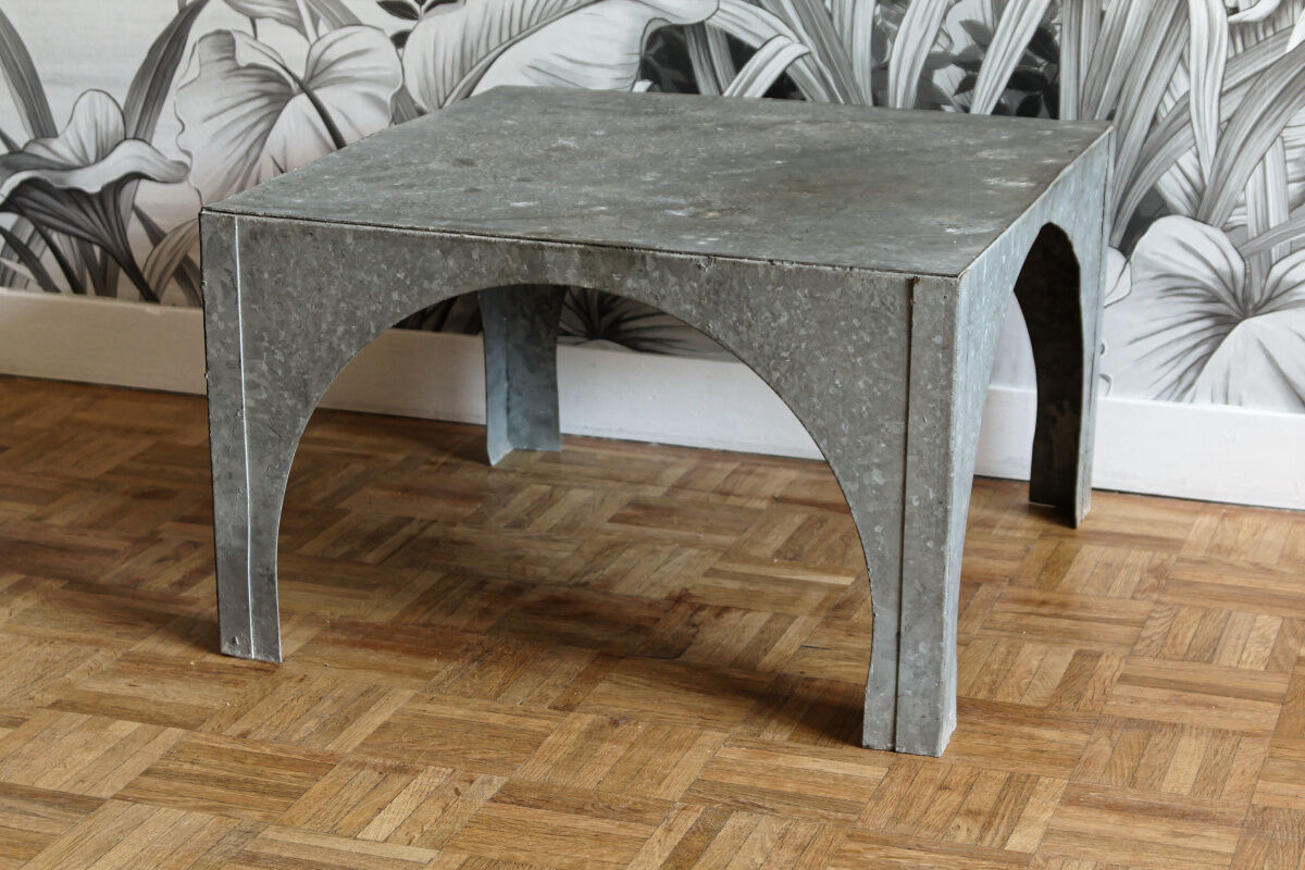 Sheet metal coffee table