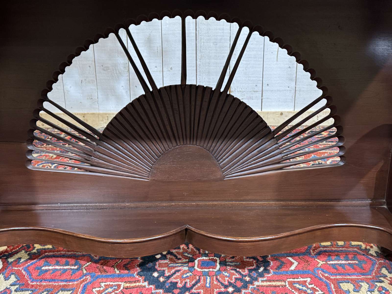 Louis Philippe console in teak from the 1950s - Indonesian craftsmanship.