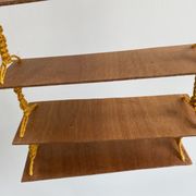 Étagère murale en macramé vintage
