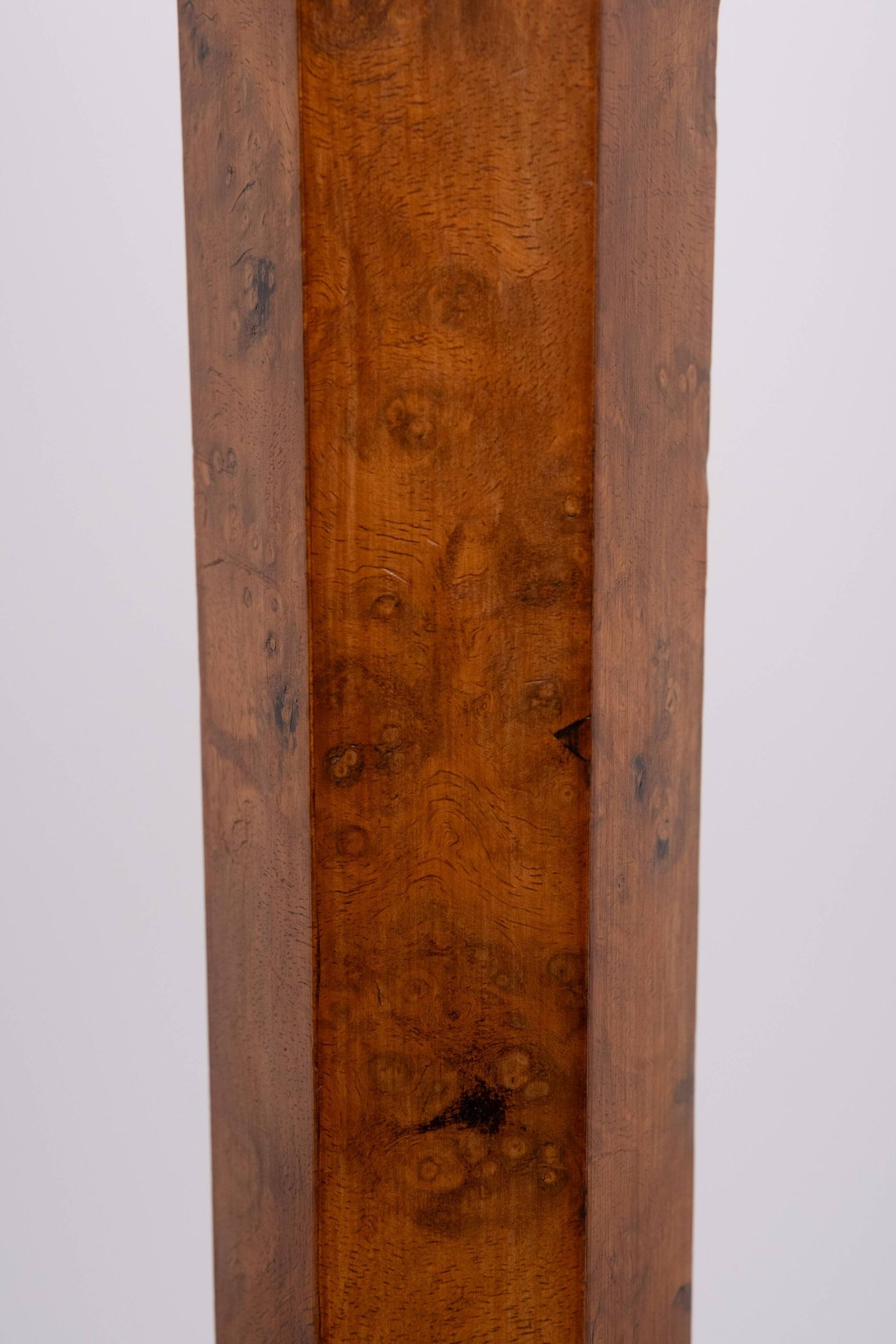 Stunning large Antique Biedermeier Burl floor lamp . Germany