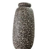 Vintage brown beige ceramic vase