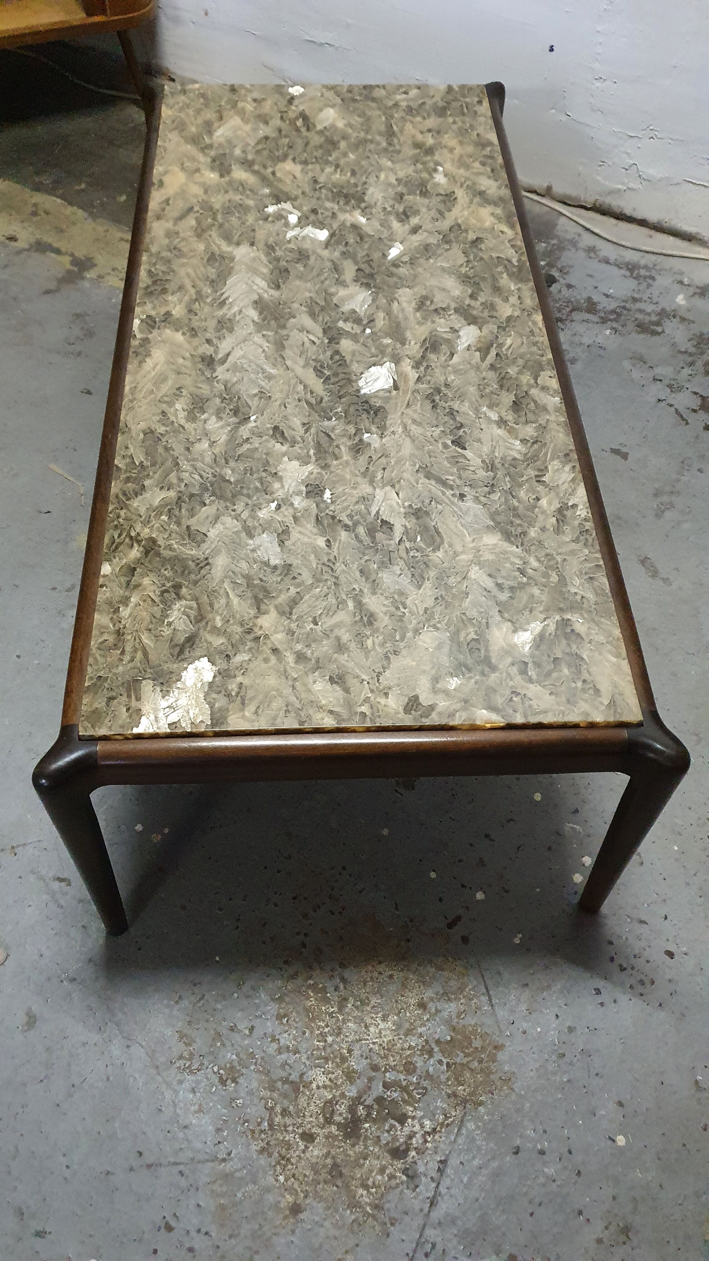 Coffee table top resin onyx 60s