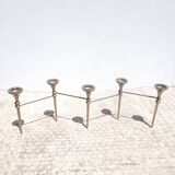 Scandinavian chrome modular candle holder 1970