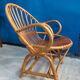 Fauteuil rotin coquille adulte