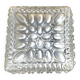 Square glass flush mount ceiling light or wall sconce