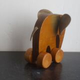 Wooden elephant toy