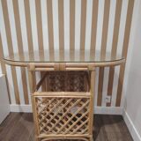 Rattan bistro table
