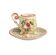 Coffee cup with saucer from Capodimonte, Italy, 1950s.