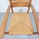 Vintage Dutch Bobbin Armchair in Oak and Rush, 1930s