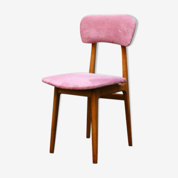 Chaise vintage des années 60 pastel