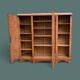 Art deco glass china cabinet in burr walnut 1930