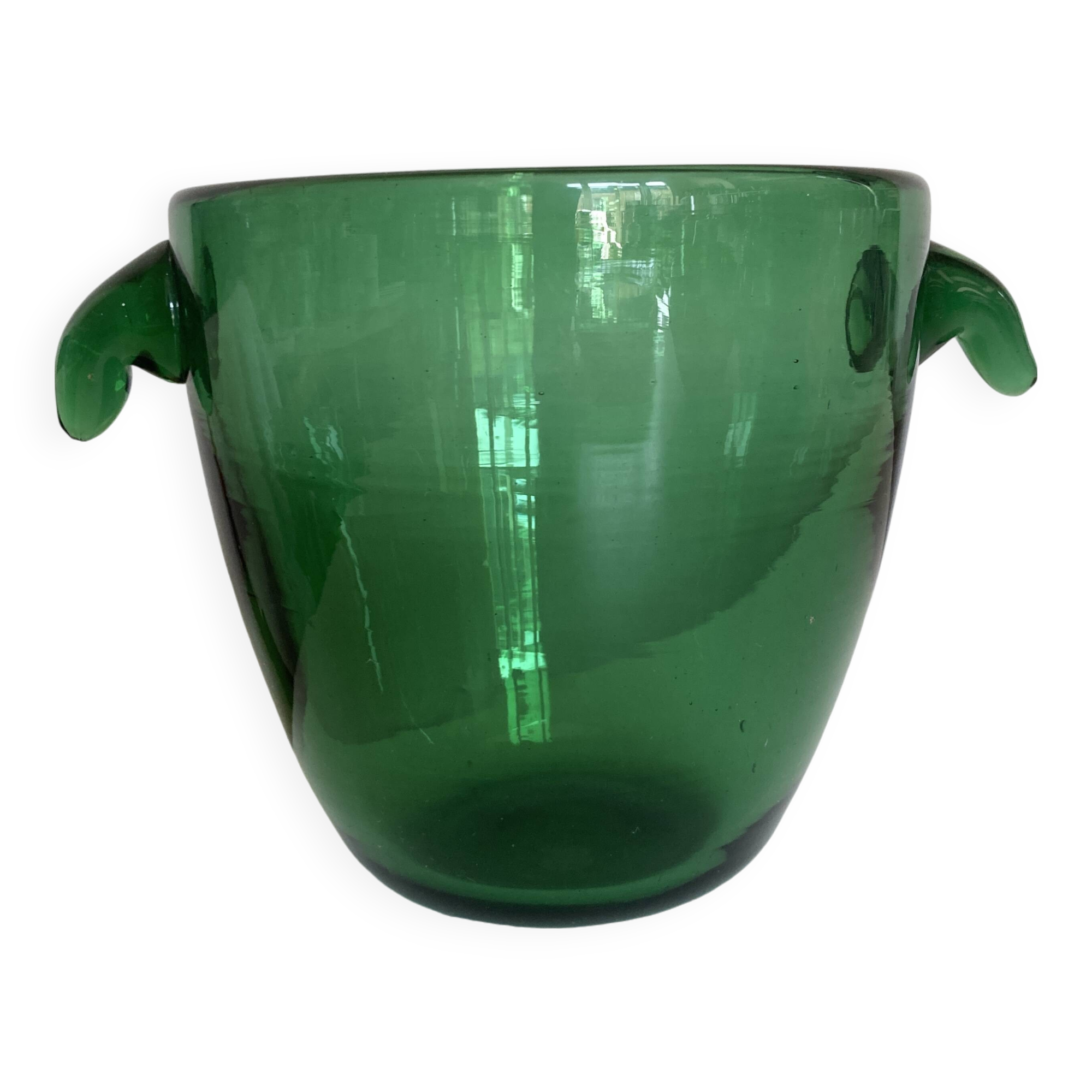 1960s blown glass ice bucket, Italian work