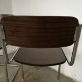 Pair of cantilever chairs from the 80s bauhaus style