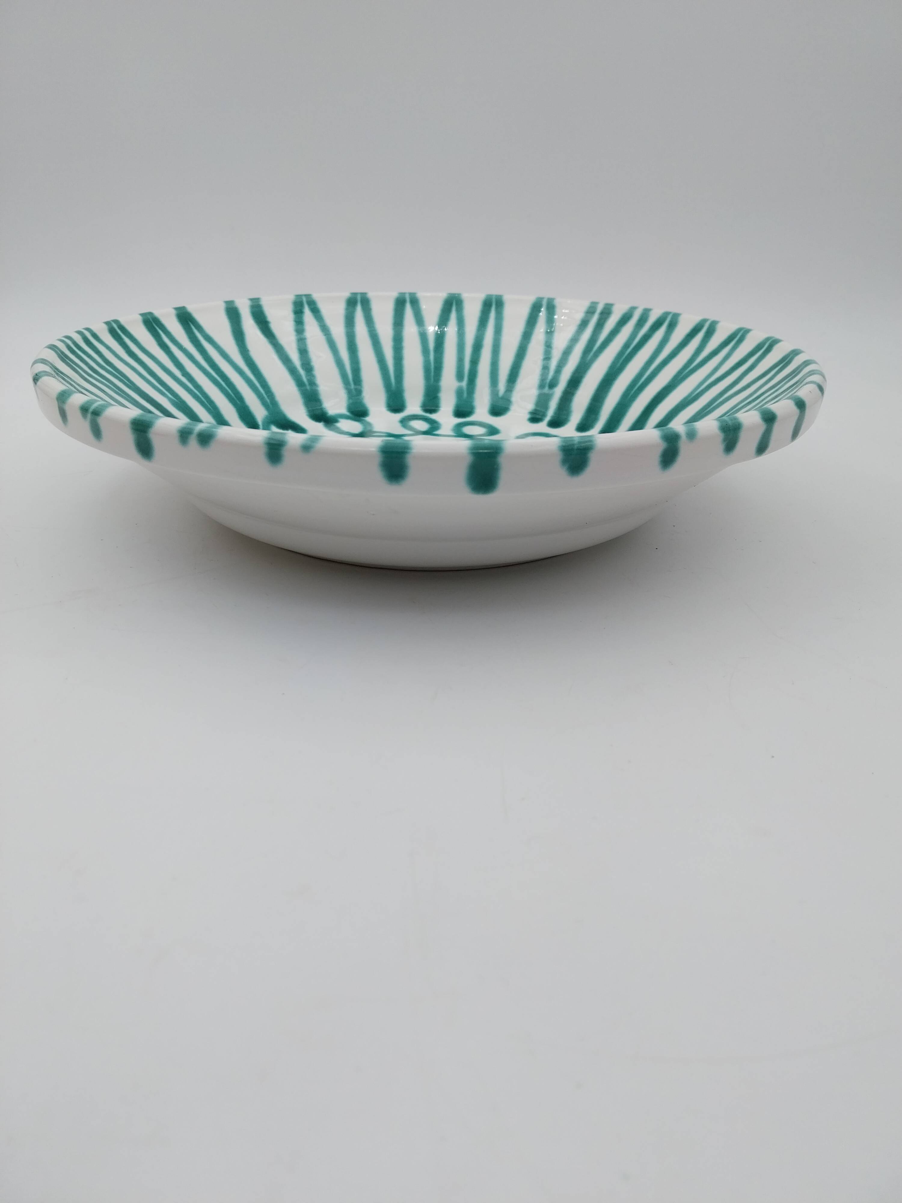 Gmundner decorative dish flamed green