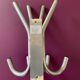 Vintage 70s coat rack in chrome metal
