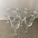 8 crystal wine glasses