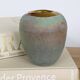 Vintage Glass Art Vase Hand Blown Iridescent Rainbow Gold