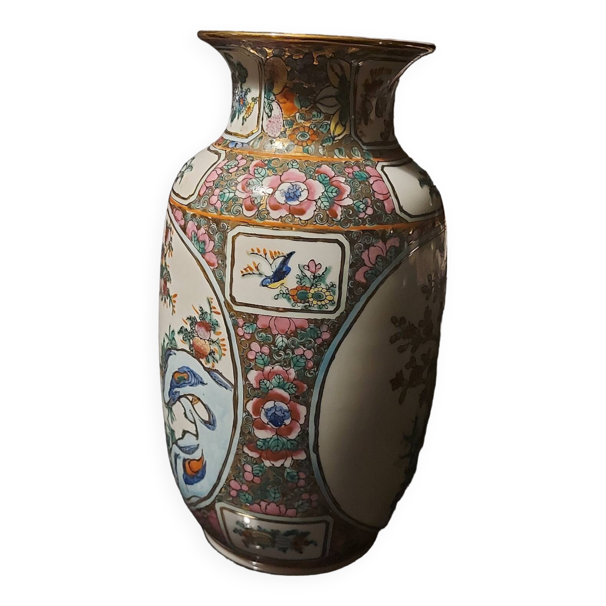 Antique Chinese porcelain baluster vase
