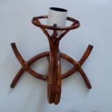 Vintage bamboo wall lamp