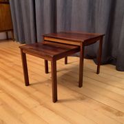 A pair of rosewood side tables Kvalitet Form Funktion Denmark 1960s